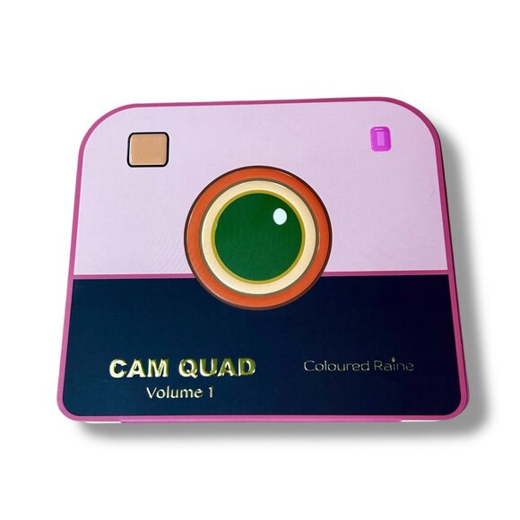 Coloured Raine Cam Quad eyeshadow Pigment Palette Colorful Metallic Matte - Picture 1 of 4